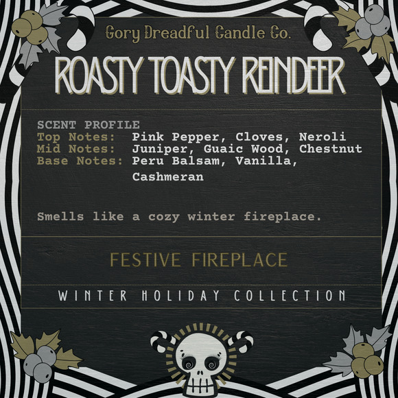Roasty Toasty Reindeer Sizzling Room Salt Potpourri: Festive Fireplace Scent - Picture 2 of 9